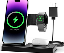 3 in 1 Wireless Charging Station for iPhone 17 16 15 14 Pro Max Apple Watch