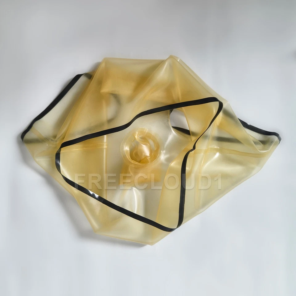 Clear Männer Latex Gummi Shorts Unterwäsche mit Penis Set Fetisch 0.4mm - Bild 3 von 4