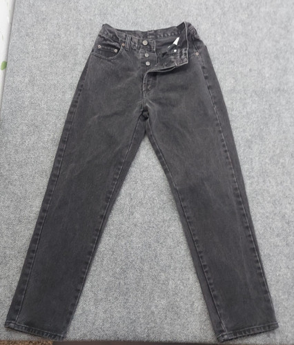 Pepe Jeans, Vtg Pepe Jeans Womens 7/8 Black Button Fly Tapered PAM Highrise Hong Kong 90s