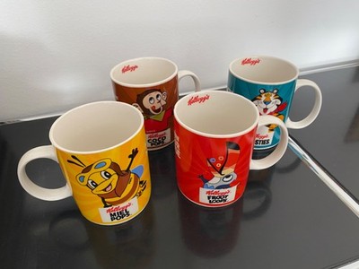 4 original Kellogg's Sammler Tassen Kaffeetassen Becher