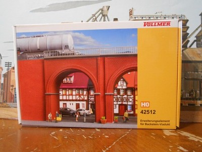 HO Scale Trains Vollmer #42512 Viaduct Add On New/OB