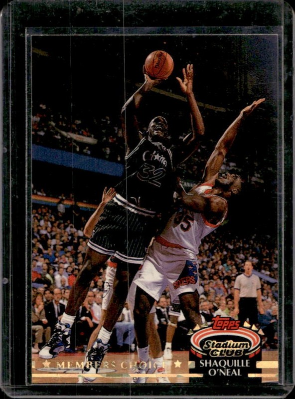 1992-93 Topps Stadium Club Shaquille O'Neal Members Only Rookie RC #201 Magic