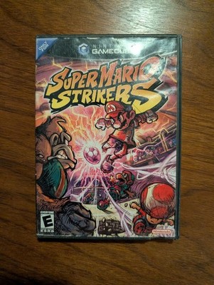 Super Mario Strikers Nintendo GameCube 2005 Complete CIB Manual Untested