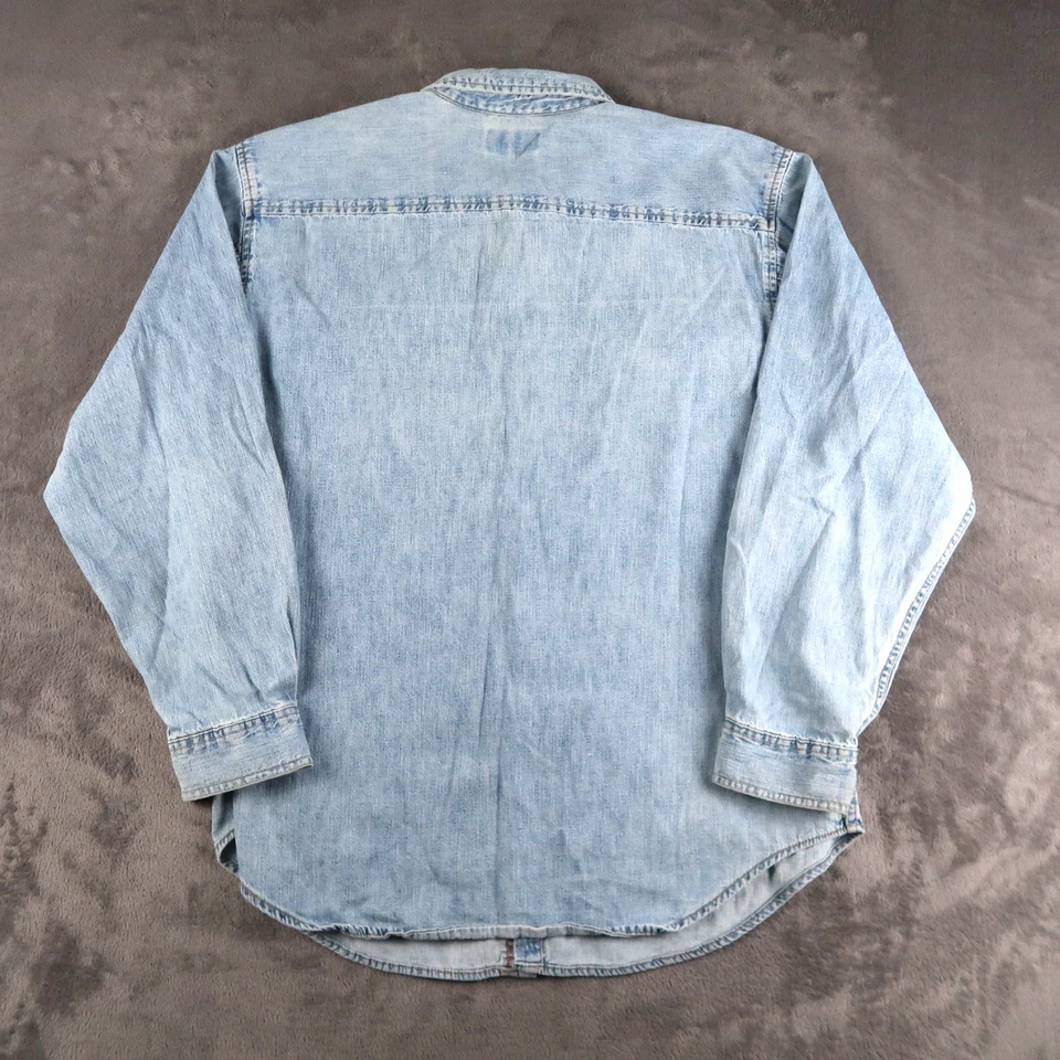 Vintage Route 66 Original Clothing Co Mens Denim Shirt L Large Blue Oversized - Image 2 of 4