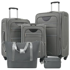 3-Piece Softside Luggage: Expandable, Duffel, Spinner, Lightweight