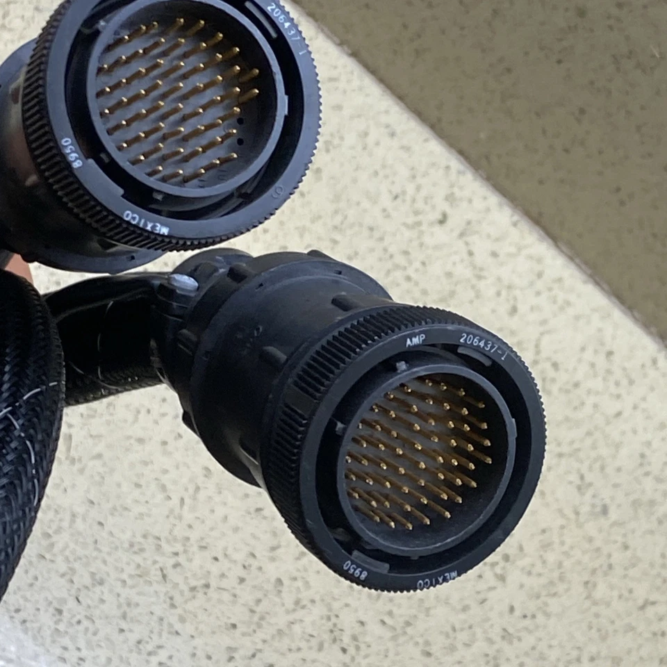 57 Pin Male Circular Connectors Amp 206437-1 with 7 feet cable - Image 4 of 4