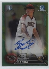 2016 Bowman Chrome Prospects Green Refractor 38/99 Anthony Banda Auto 1e1a