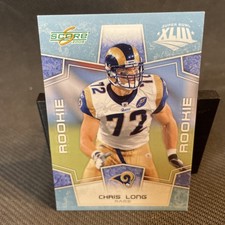 Chris Long Los Angeles Rams 2008 Donruss Score Rookie RC Card #332. rookie card picture