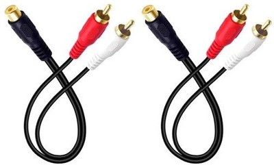 2 Absolute 1F2M RCA Interconnect Cable Wire Marine Car Amplifier Stereo Home