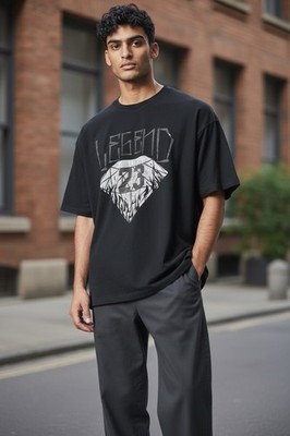 Shirt Men's 5XL Black Short Sleeve Legend 23 T-Shirt Ring Of Fire