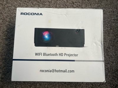 ROCONIA 5G WiFi Bluetooth 4K Support Native 1080P, 15000LM HD Movie Projector