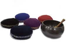 Coussin Bol Tibétain 11cm - Velours Coloré ...