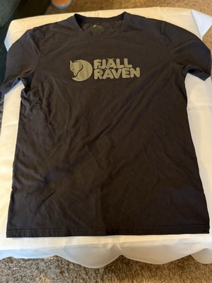 Fjallraven Logo T-Shirt  Men s XL Black Short Sleeve - See Description Size