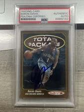 2005-06 Topps Total Package Baron Davis Autograph #TP11 PSA/DNA (AU) BOOM-DIZZLE