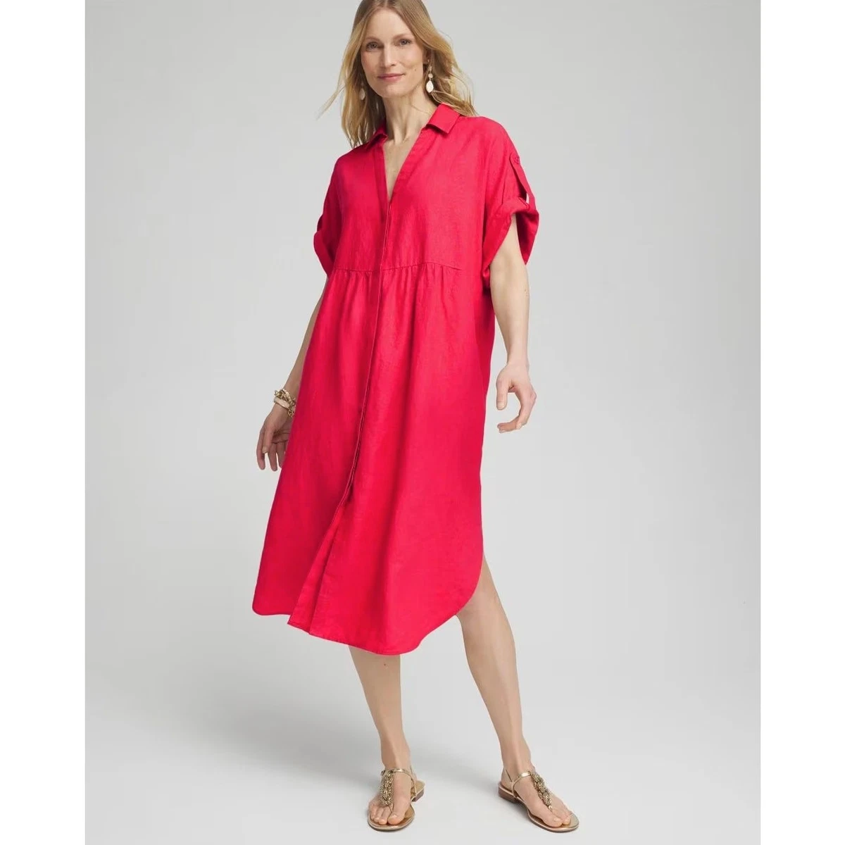 Chico's Linen Midi Dresses for Women for sale | eBay Chico's Linen Midi Dresses for Women for sale | eBay