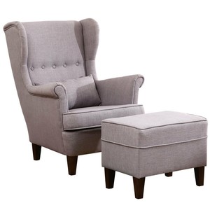 Classic Armchair Accent Chair Livingroom Sofa Office Leisure Sofa W Footstool Uk Ebay