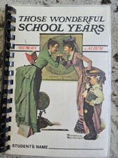 RARE VINTAGE NORMAN ROCKWELL MEMORY SCHOOL DAYS ALBUM THE SATURDAY EVENING POST