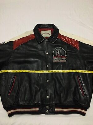 Rare VTG 90S Avirex Senatobia Choctaws Bull Skull Leather Rare VTG 90S Avirex Senatobia Choctaws Bull Skull Leather