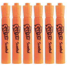 Mr Sketch - Orange Scented Markers, 1906359 - Pack of 6 - Open Box