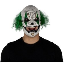 Ghoulish Productions Clown Green Latex Face Mask Horror Halloween Cosplay