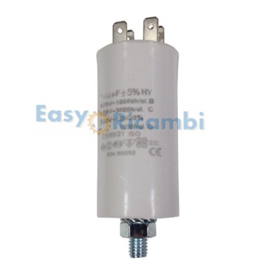 Easyricambi Condensatore Di Avviamento 45µF Per Motore Elettrico 400V-450V Classe P0