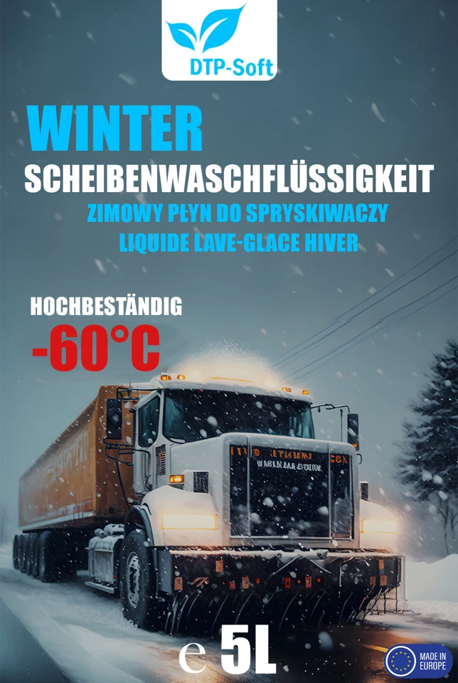 30L LITER FROSTSCHUTZ KONZENTRAT -60°C KLARSICHT WINTER SCHEIBENREINIGER 6x5 - Bild 2 von 4