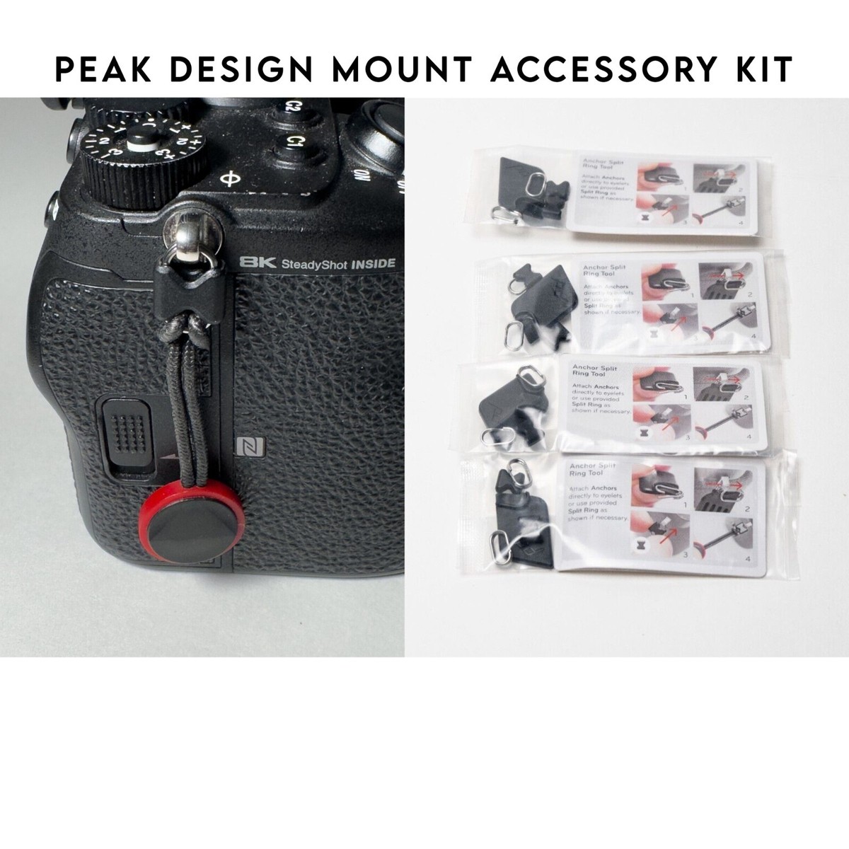 Peak Design アクセサリーセット Peak Design Ring Mount Accessory Kit for Cameras / Anchors