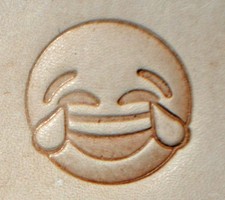 Discontinued Emojii Joy Craftool 3-D Stamp Tandy Leather 8584-00