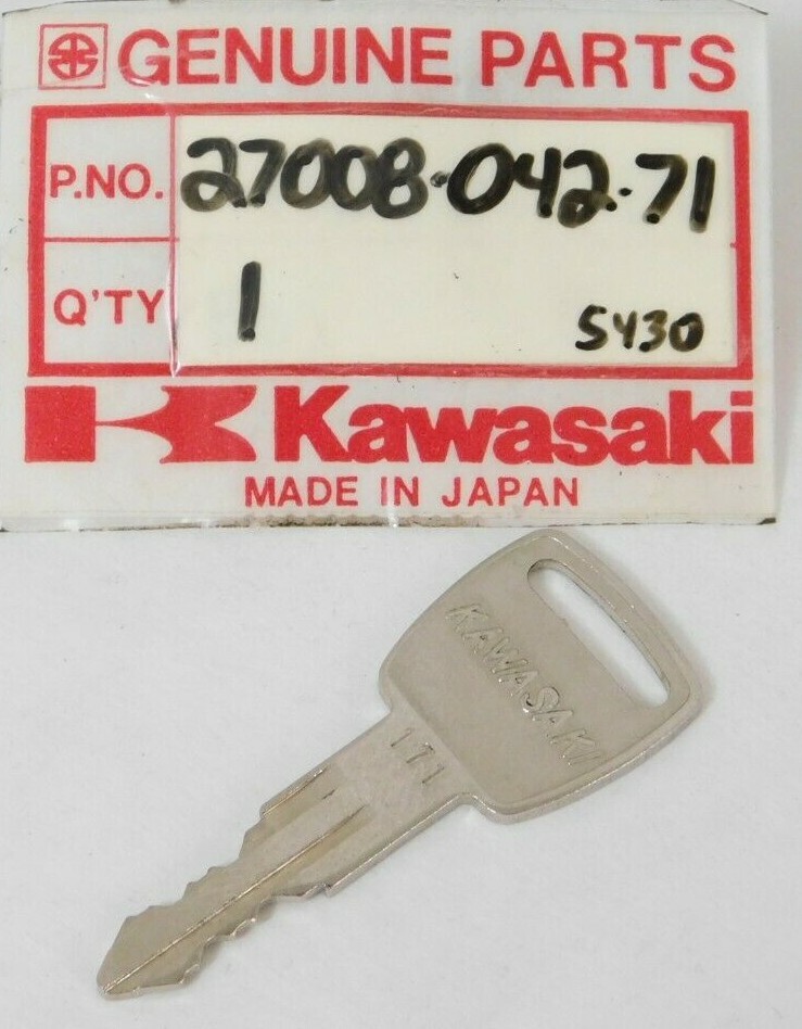 ☆S☆ 1 NOS Genuine KAWASAKI Motorcycle IGNITION KEY # 171 - G5