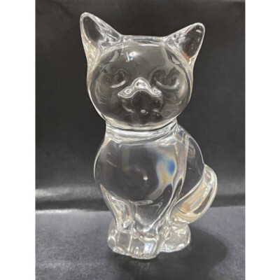 Daum france  猫　置物 Daum France Dome Crystal Figurine Crystal Figurine Cat