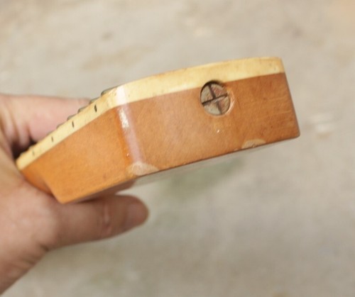 Aged Rosewood Guitar Bound Block Inlay Neck For ST and JM - Picture 10 of 11