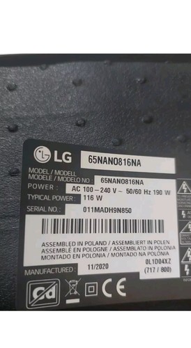 2X VOLL LED HINTERBELEUCHTUNG FÜR LG 65NAN0816NA TV SSC_65 Zoll_90LED_Array_Links_181128 - Bild 2 von 2