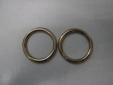 2" I.D. X 1/4" STOCK SIZE WELDED BRONZE ROUND "O" RING PAIR 2 Pcs 192050