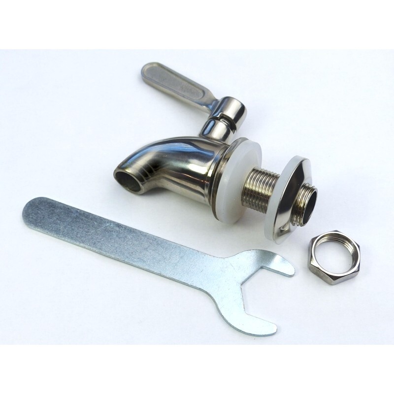 Robinet en inox fontaine filtrante Stéfani pièce de rechange pour filtre à eau terre cuite