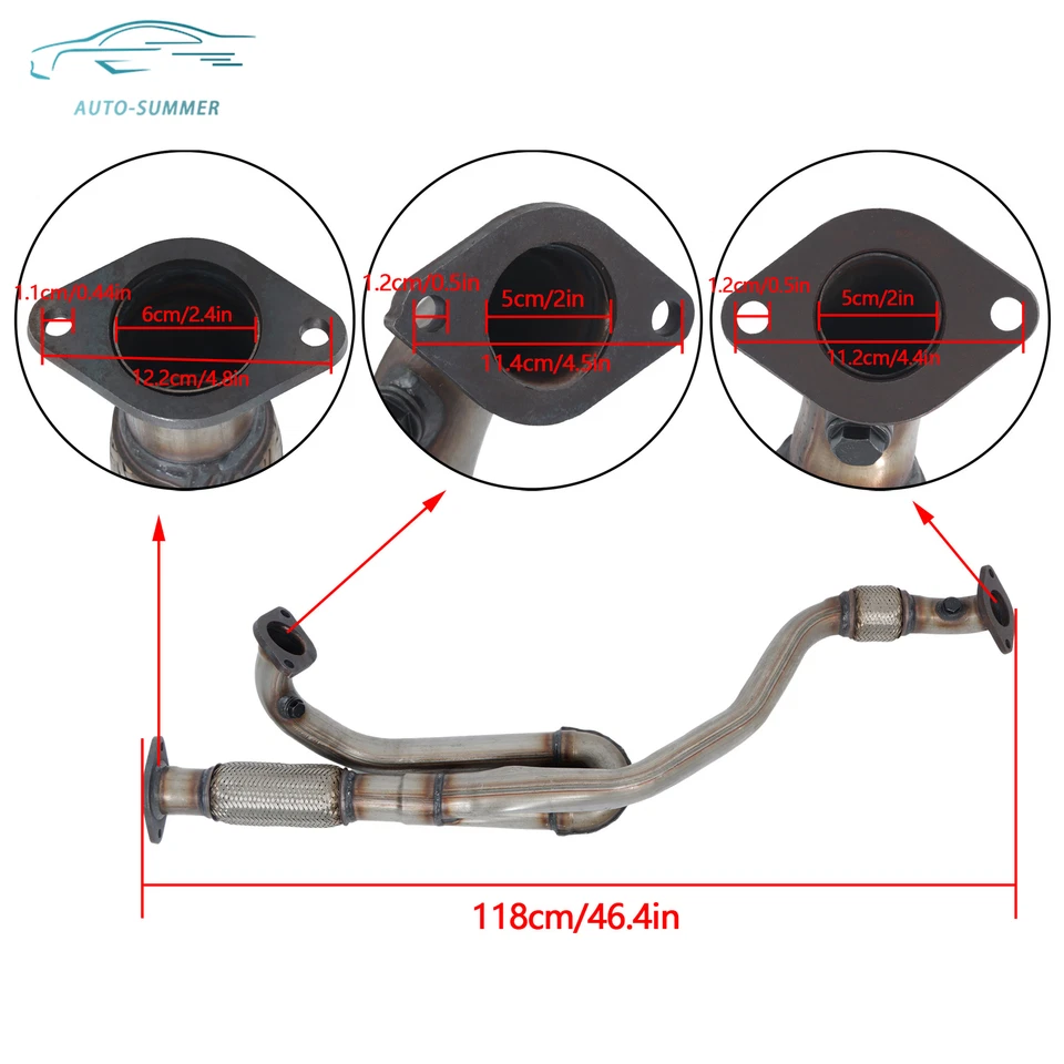 Tubo de escape Y Flex para Buick Enclave Chevy Traverse GMC Acadia 2009-2017 3,6 L Foto 4 de 4