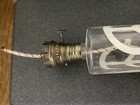 Vintage Glass Oil Lamp, Peace Logo — photo 6