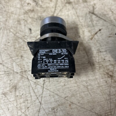 Sprecher Schun De3-10 Green Pressure Switch, Vde0660, Bs4794 T85 De3-01