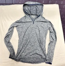 Russell Shirt S (34-36) Training Fit Dri-Power 360 Long Sleeve Hooded Quarter  Z