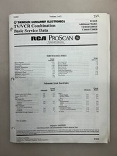 RCA T13015 T13018 T20015 T20018 T20020 Original Service Manual Free Shipping