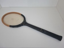 Racchetta tennis Snauwaert Jaguar in legno vintage nera peso 400 grammi Belgium