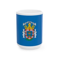 Flag of Melilla Spain - White Coffee Mug