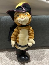 Shrek 2 Puss in Boots Bendable Plush Cat 2003 Beverly Hills Teddy Co 16 Inch