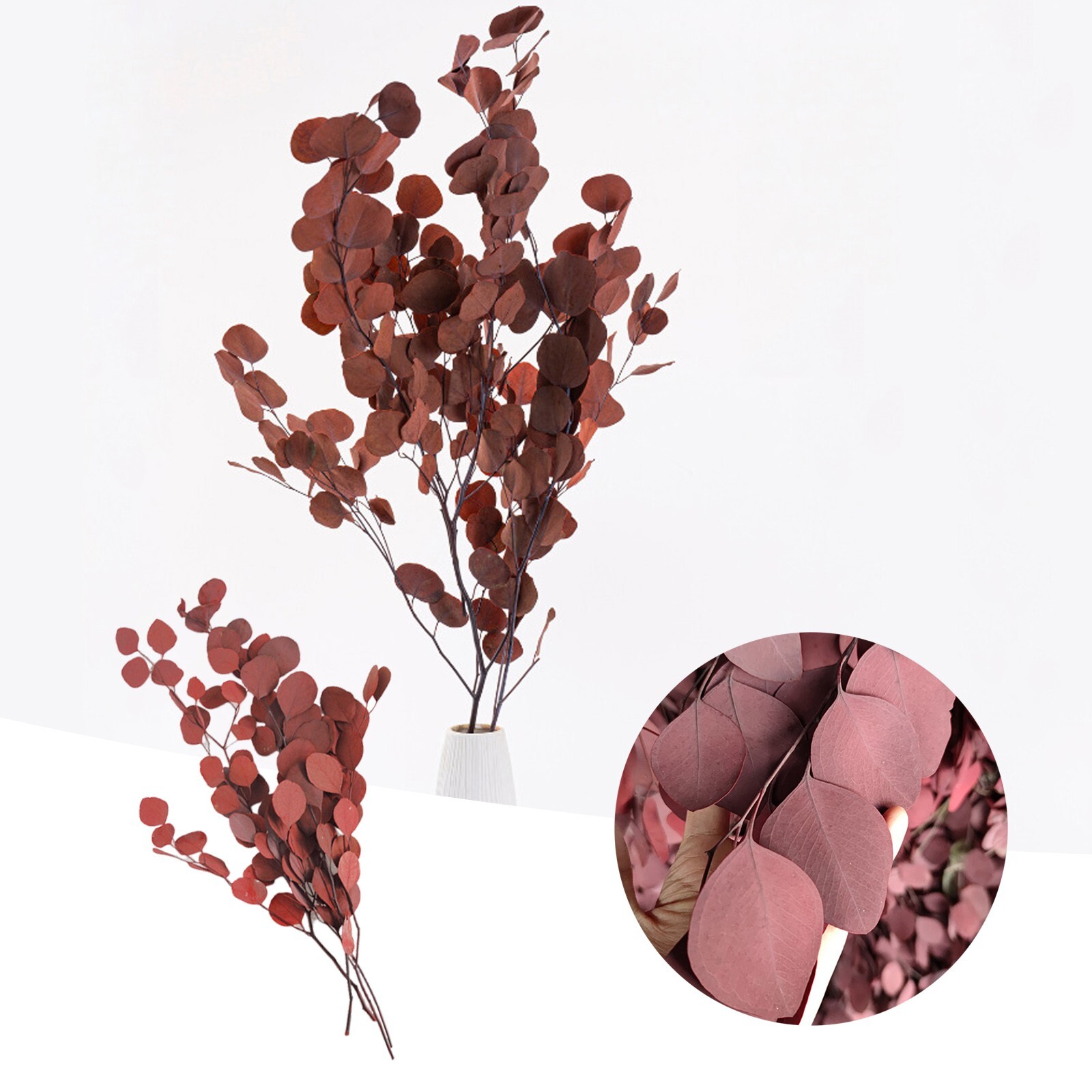 Leaves Dried Flowers Everlasting Bouquet Home Natural Preserved Greenery Ideal-image