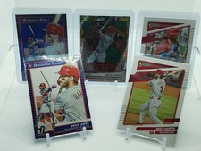 Donruss 2021 Bryce Harper Lot (5) Unleashed /999, Purple Foil Diamond Kings, Var