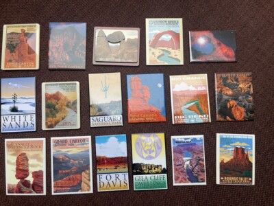 Magnete USA Europa Reise Nationalparks und Monuments - diverse Orte