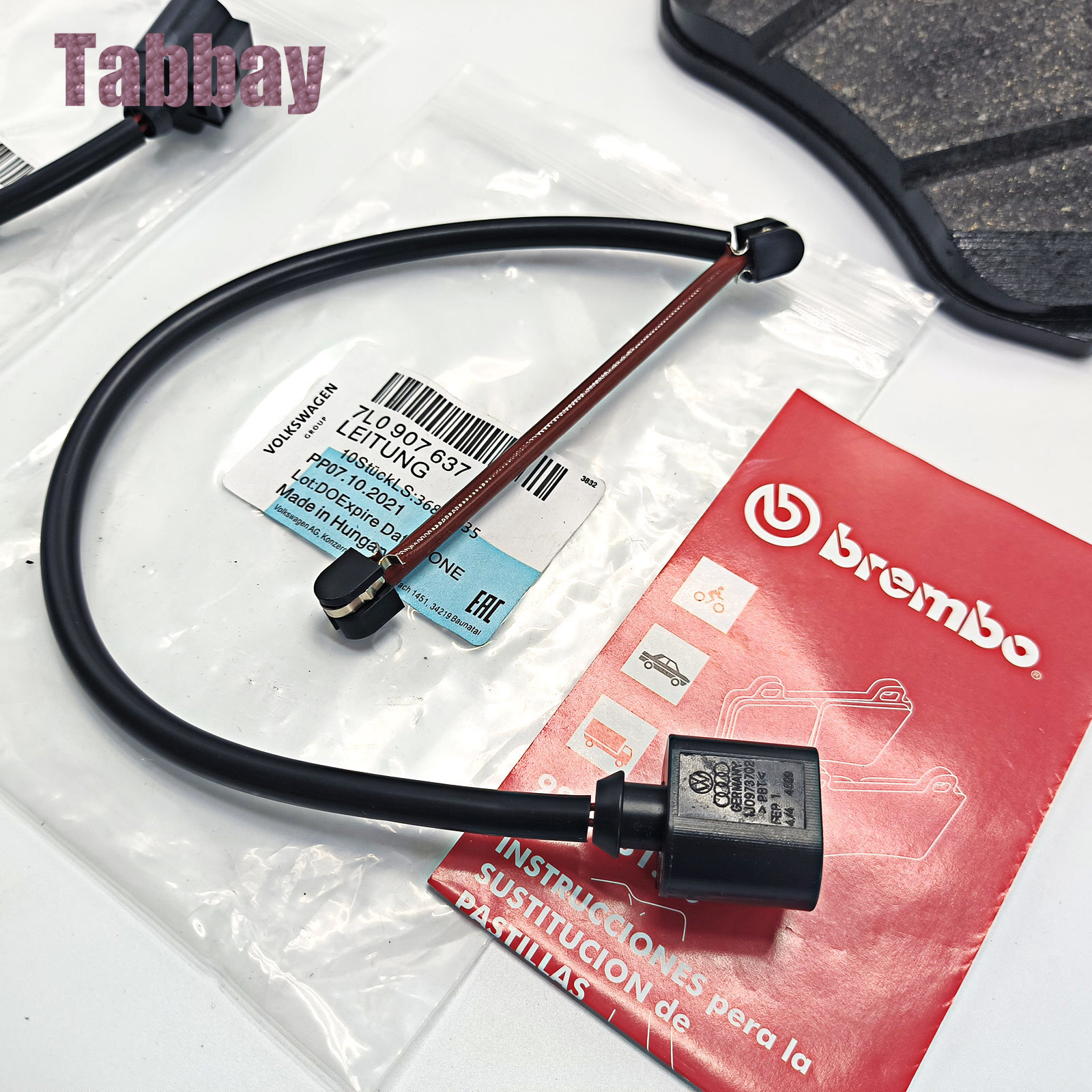 4S0698151M Front Brake Pad Set W/Sensor for Lamborghini Huracan EVO LP580 LP610