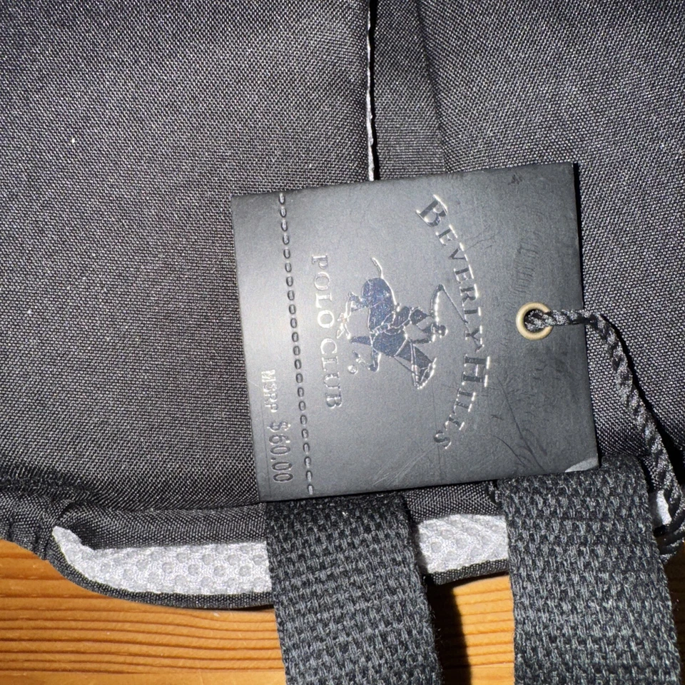 Beverly Hills Polo Club BHPC Backpack Black & Tan Cushioned Straps - Image 4 of 4