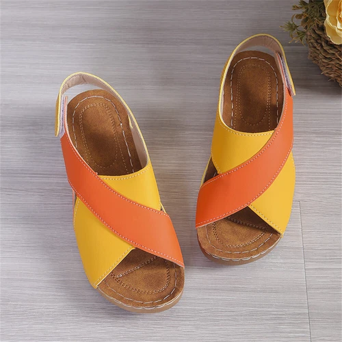 Damen Orthopädische Sandalen Bequeme Hausschuhe Peep Toe Offener Schuhe Sommer - Bild 5 von 25