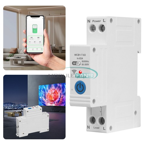 Tuya WIFI Smart Circuit Breaker On-Off Timer Switch Circuit Breaker AC220V 63A - Picture 2 of 15