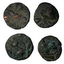 18th Century Ancient Copper Coins Lot Of Four
